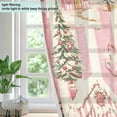 thumbnail image 4 of Yayeee Window Curtains Light Filtering 63"x52" Grommet Panel Pair Home Living Room Decor, Beige Gingerbread Houses, 4 of 7