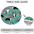 thumbnail image 6 of Australian Shepherd Dog and Flower Round Fitted Tablecloth with Elastic Edge,Dining Table Cover Waterproof,Outdoor Round Tablecloth for Camping,Dining,Indoor and Outdoor, 6 of 7