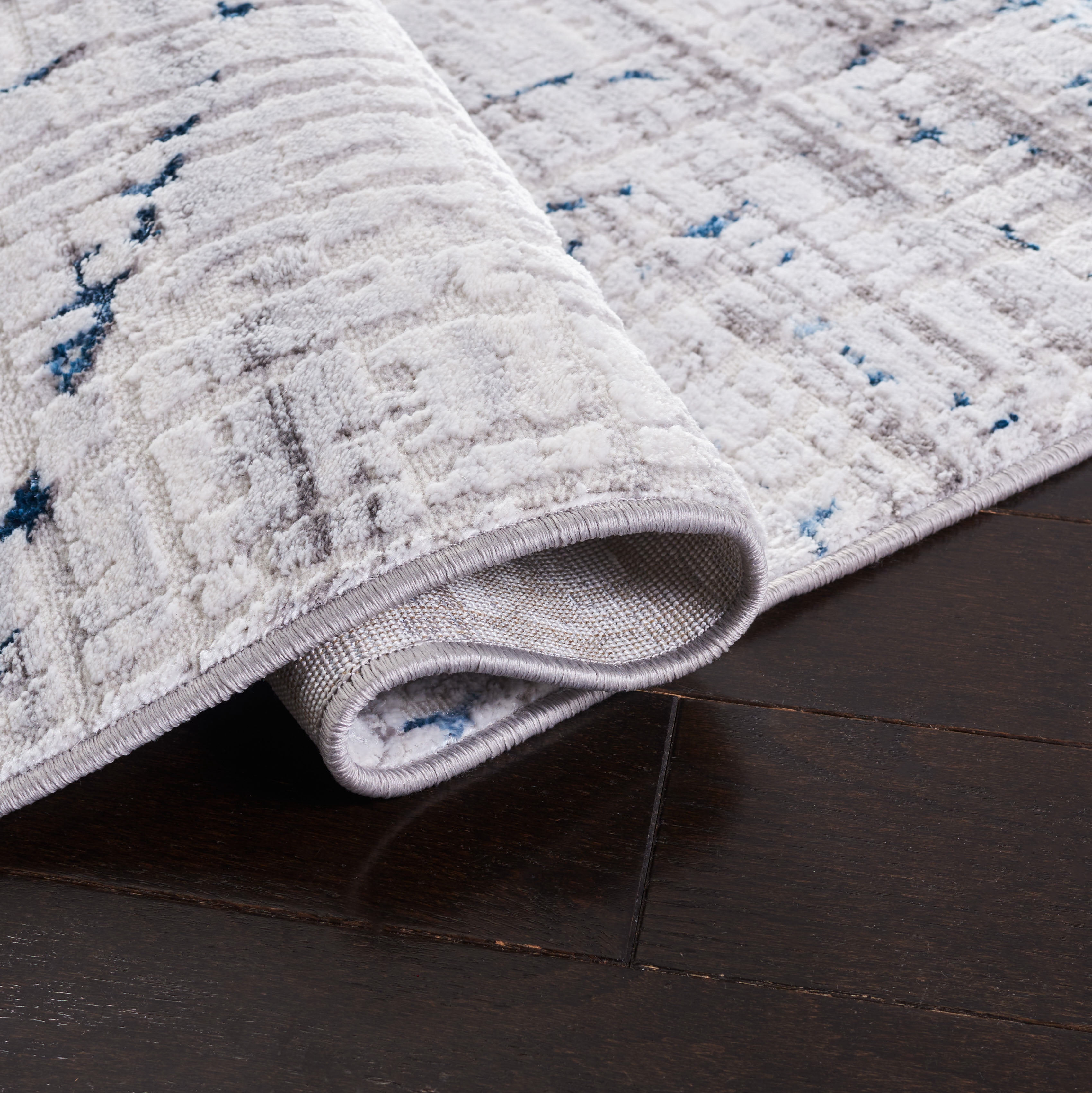 SAFAVIEH Amelia Gorden Abstract Area Rug, Gray/Blue, 4'5" x 6'5"