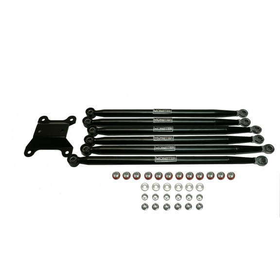 Monster Rear Radius Rod Set for Can-Am 72" Maverick X3 2019-2023, Set of 6, Precision Machined