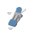 thumbnail image 3 of Dipped Plastic Pants Clip, Metal Windproof Clothes Hanger for Drying, Compact Stainless Steel Pants Rack, Strong Clip for Organizing Clothes, Household Use, Silver/Black, 3 of 3
