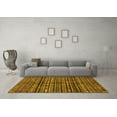 thumbnail image 3 of Ahgly Company Machine Washable Indoor Rectangle Abstract Yellow Modern Area Rugs, 5' x 8', 3 of 4
