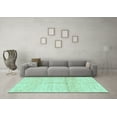 thumbnail image 3 of Ahgly Company Indoor Rectangle Solid Light Blue Modern Area Rugs, 7' x 10', 3 of 4
