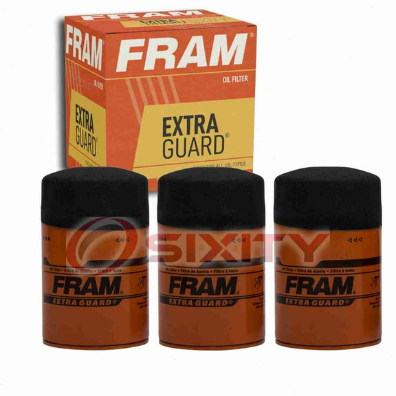 3 pc FRAM PH3980 Extra Guard Engine Oil Filters for 51791MP 84182MP Oil Change Lubricant Filters Fits select: 1988-2000 CHEVROLET GMT-400, 1995-2000 CHEVROLET TAHOE