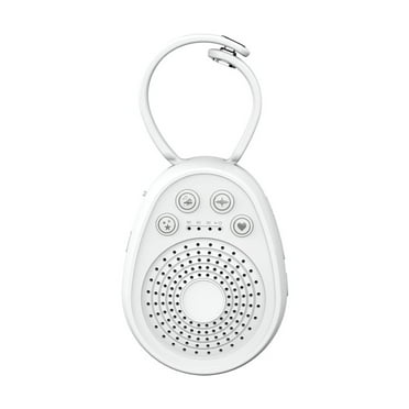 White Noise Machine - Portable Sound Machine for Baby Adult, 20 Soothing Sound, Timer & Portable Lanyard, Noise Canceling for Office & Sleeping, Sound Therapy for Home, Travel, Registry Gift（White）