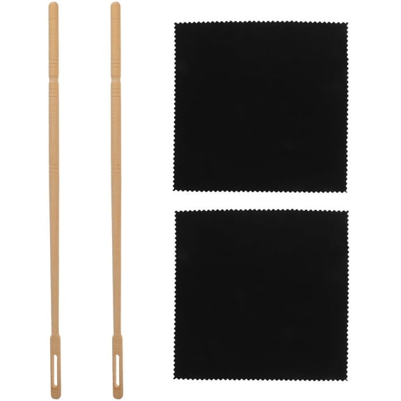 Flute Cleaning Rod Sax Accessories Recorder Fabric Maple