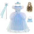 thumbnail image 1 of Ropa de niña de Disney, vestido de Cenicienta, vestido de baile de Navidad y Halloween para niñas, disfraz de princesa, faldas para niños para fiesta de cumpleaños 130 Gao Jinjia LED, 1 of 2