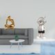 thumbnail image 2 of Estatua Abstracta De Astronauta Pensador, Adorno De Mesa Creativo Moderno, Figura Decorativa Para Sala De Estar, Oficina, Estantería, Escritorio, Regalo De Inauguración De La Casa, 2 of 8
