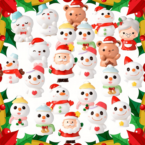 15PCS Christmas Squishy Toys, Adorable Snowman Squishies for Christmas Party Favors, Christmas Stocking Stuffer, Christmas Goodies Bag Filler, Classroom Prizes