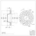 thumbnail image 2 of Rear Right Dynamic Friction Company Disc Brake Rotor 620-02014D (1) For 1978-1979 Porsche 930, 1982-1989 Porsche 911, 2 of 2