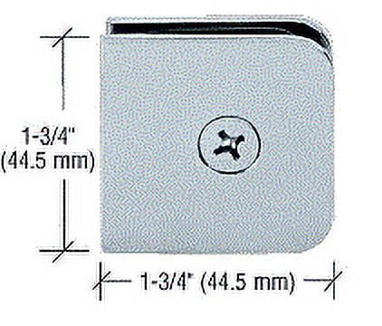 CRL UC66BN Brushed Nickel Junior Traditional Style Fixed Panel U-Clamp