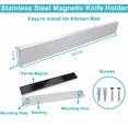 thumbnail image 3 of Magnetic Knife Holder for Wall 16 Inch Knife Magnetic Strip Refrigerator Knife Magnet Bar Wall Mount Knife Rack for RV Kitchen Utensil Holder Metal Tool Holder Knife Block for Kitchen Organization, 3 of 6