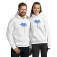 thumbnail image 3 of Unisex Adult Patriotic Palm Red White & Blue USA Hoodie, 3 of 5