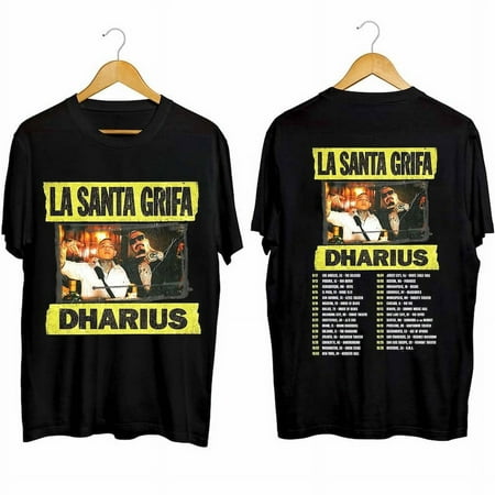 

La Santa Grifa with Dharius - Que Siga La Mata Dando Tour 2024 Shirt La Santa Grifa Band Fan Shirt Que Siga La Mata Dando 2024 Concert Tee 2Sidez-Clownz 2 Sided Tee Two Sided.