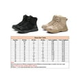 thumbnail image 2 of Woobling Unisex Protection Boot High Top Work Shoes Steel Toe Safety Shoe Slip Resistant Booties Construction Sneaker Beige 9.5, 2 of 6