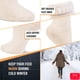 thumbnail image 5 of NevEND 3 Pares de Botas Térmicas de Invierno de Lana Merino para Mujer, Calcetines Gruesos con Aislamiento Térmico para Actividades Al Aire Libre en Climas Fríos, Colores Combinados, 5 of 7