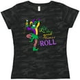 thumbnail image 3 of Inktastic Let the Good Times Roll Mardi Gras Jester Women's T-Shirt, 3 of 5