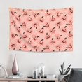 thumbnail image 2 of Xecao Smiling Pink Pumpkins Print Tapestry, Wall Hanging Room Funny Decor, Backdrop Room Decor for Bedroom Living Room dormitory, 2 of 8