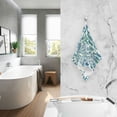 thumbnail image 2 of Yayeee 2 Pack Hand Towels for Bathroom 100% Cotton 16" x 28" Soft Absorbent Kitchen Towel, Beautiful Leaves Pattern, 2 of 7