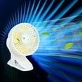 thumbnail image 6 of TOPRenddon Portable Clip on Fan，Small Powerful USB Desk Fan, Quiet Rechargeable Mini Table Fan, 360° Rotate Personal Cooling Fan for Home Office Stroller Camping, 6 of 8