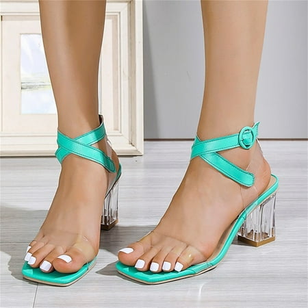 

CAICJ98 Sandals Women Arch Support Adjustable Hook Loop Sandals for Women Casual Summer Cushion FootBed Platform Flip Flops Woman Walking Shoes Green