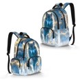 thumbnail image 2 of DISNIMO 17 Inch Kids School Backpack for Boys Lightning Wolf Print Lightweight Bookbag with Laptop Compartment, Side Pockets for Primary Middle Students, Daily Travel Use, 2 of 7