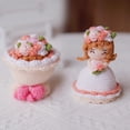 thumbnail image 4 of Muñeca de Novia de Ganchillo Relleno Sunnimix Rosa Blanco, 4 of 8