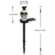 thumbnail image 3 of Luces Solares Al Aire Libre Halloween Estaca Calavera Cuervo, 3 of 3