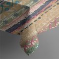 thumbnail image 3 of Yellow and Pink Geometric Boho Pattern Rectangle Tablecloth 60"x84",Waterproof Polyester Rectangle Table Cloth, Wipeable Spillproof Polyester Tablecloth for Dining, Camping, Indoor and Outdoor, 3 of 5
