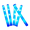 Blue, variant on BESTSKY 10Pcs Pool Noodles,Vibrant Lighting Pool Noodle,Glow Stick Pool Noodles Foam,Multicolor-1