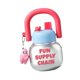 thumbnail image 5 of Botella de agua Copa de vientre grande de 680 ml a prueba de fugas Cute grande Capacidad Práctica Jarra de agua Botella de agua para beber para correr Rosa plateado, 5 of 9