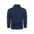 thumbnail image 4 of Lightweight Jackets For Men Full Zip Windbreaker Stand Up Collar Fashionable Casual Jacket With Pockets Blue M, 4 of 5