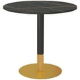 thumbnail image 1 of HOMCOM Dining Table Round Kitchen Table w/ Faux Marble Top for Dining Room, 1 of 10