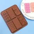 thumbnail image 4 of Molde de silicona para chocolate de Dubái, 6 cavidades, para chocolate profundo, para barra de caramelo gruesa, para rellenar nueces Knafeh, 4 of 8