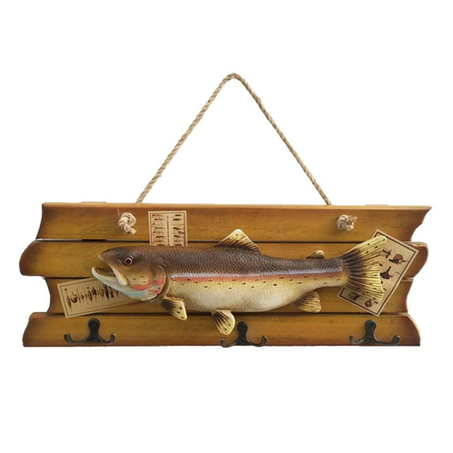 Hanging Wood Simulated Wall Decoration DECORATION for Home Decorative 44x16x1.5cm