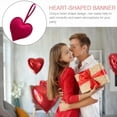 thumbnail image 5 of 1 Pcs Heart Hanging Ornament,Valentines Day Heart Shaped Ornaments,3.94 Inch Heart Hanging Ornaments,Valentine'S Hanging Decorations, For Valentine Party Wedding Anniversary Diy Crafts,Hot Pink, 5 of 6
