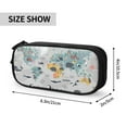 thumbnail image 4 of Goofa The World Map with Cartoon Animals Pattern Big Capacity Pencil Pen Case Office College Large Storage High Capacity Bag Pouch Holder Box Organizer, 4 of 9