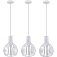thumbnail image 1 of Lámpara colgante ajustable con jaula de metal elegante, luces de techo colgantes doradas con altura ajustable para isla de cocina, 1 of 5