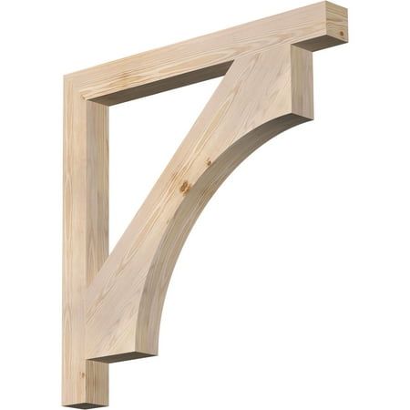 

Ekena Millwork 3 1/2 W x 36 D x 36 H Westlake Block Smooth Bracket Douglas Fir