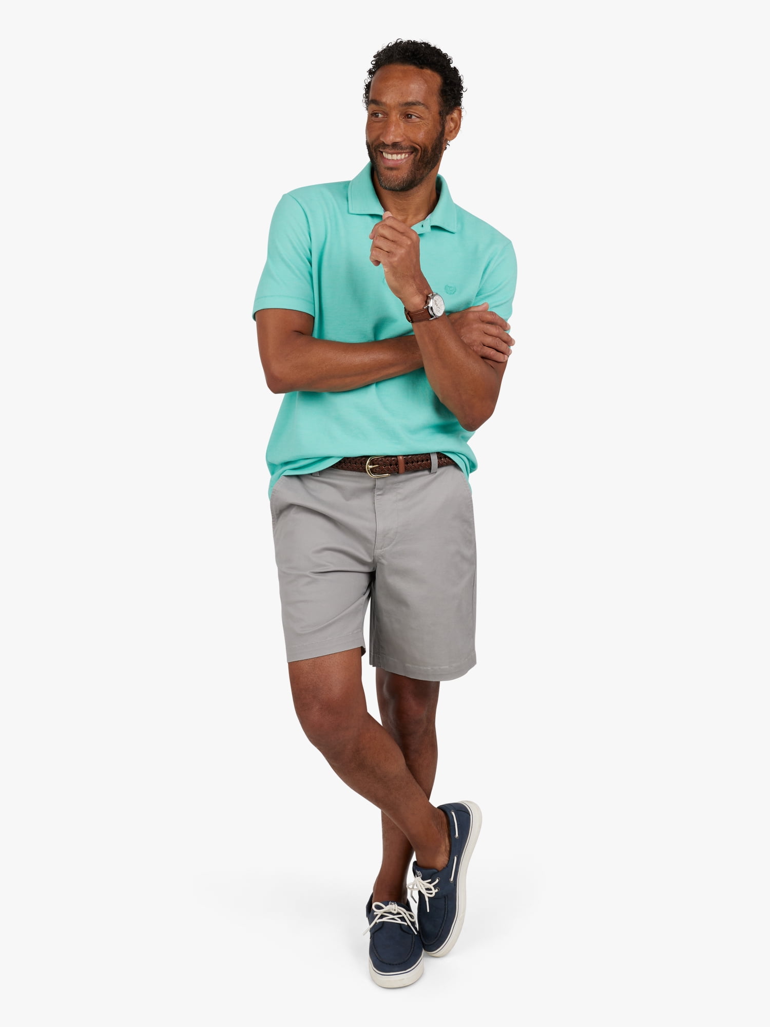 Chaps Men's and Big Men's Short Sleeve Birdseye Polo Shirt, Sizes S-3XL