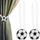 thumbnail image 1 of 2 unidades de sujetadores magnéticos creativos para cortinas con forma de balón de fútbol, 1 of 8