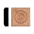 thumbnail image 2 of House of Fara Bloc Rosette Chêne Rouge Uni 7/8 x 3-1/2, 2 of 3