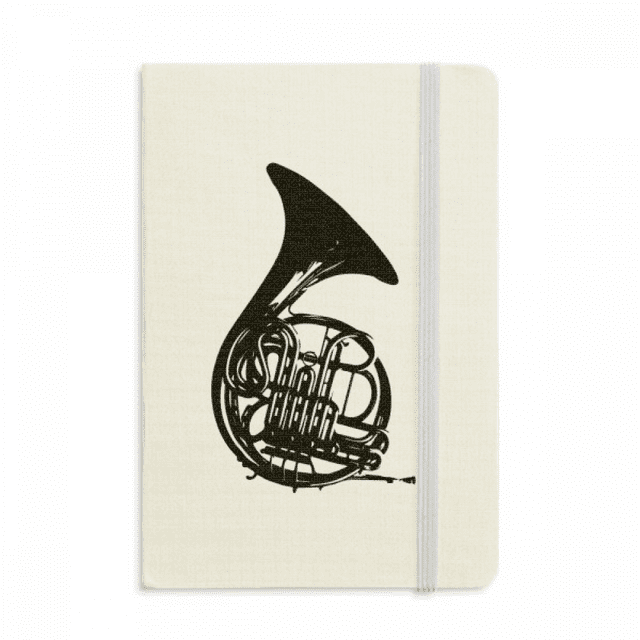Instrument de Musique Classique Carnet Corne Française Couverture Rigide en Tissu Journal Classique