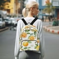 thumbnail image 7 of FORMRS Mini Backpack Purse for Women Travel Daypack Casual Shoulder Bag, Orange Bees, 7 of 7
