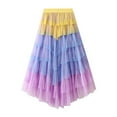 thumbnail image 4 of Sngxgn Women's Casual High Waist Skirt Split Trim Midi Skirts(A,One Size), 4 of 7
