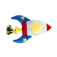 thumbnail image 2 of TISHITA Dogs Squeaker Chew Toys Puppy Playing Cleaning Tool Bite Resistant rocket, 2 of 8