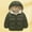 Army Green, variant on Toddler Girl Winter Coat Warm Puffer Jackets Kids Zip up Long Sleeve Thicken Windproof Jacket Outwear Hooded Jackets Toddler Boys Jacket 2-3 Years
