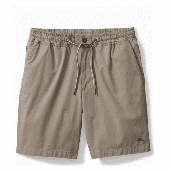 $89.50 Tommy Bahama Men's, Oceanside Poplin Pull-On Shorts, Dark Sand, M