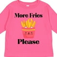 thumbnail image 4 of Inktastic Funny French Fry More Fries Boys or Girls Long Sleeve Toddler T-Shirt, 4 of 5