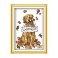 thumbnail image 2 of yotijay DIY Stamped stitch set with Printed Pattern- Lovely Dog Pattern DIY Needlepoint 22x33cm 11CT, 2 of 9